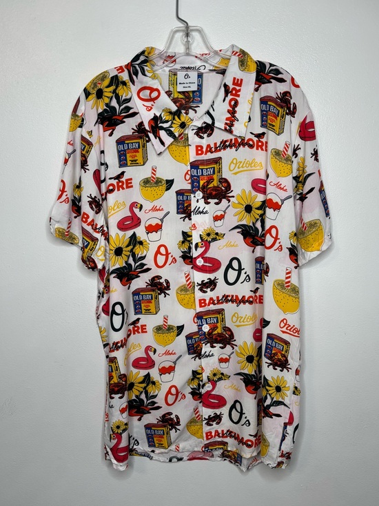 O’s Other - Baltimore Orioles Hawaiian Button Down Shirt XL